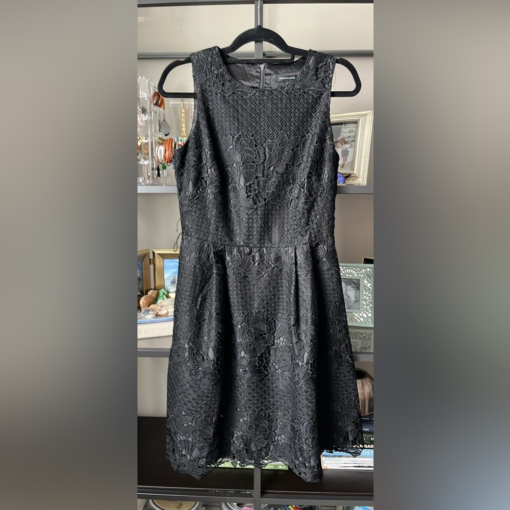 White House Black Market Floral Lace Mini Dress